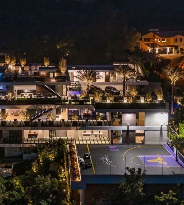 MANSION GLOBAL — L.A. Mansion with a TV Wall, a Car Showroom and a Pot Garden Sells for $44 Million